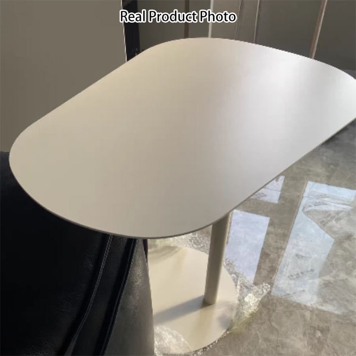 Modern Minimalist Geometric Round Iron End Table For Living Room