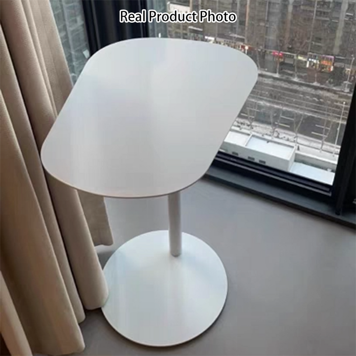 Modern Minimalist Geometric Round Iron End Table For Living Room