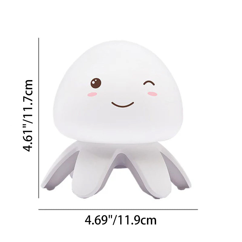 Contemporary Creative Silicone Jellyfish Music USB Rechargeable Remote Control LED Night Light Table Lamp