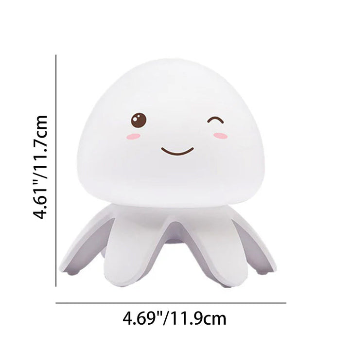 Contemporary Creative Silicone Jellyfish Music USB Rechargeable Remote Control LED Night Light Table Lamp