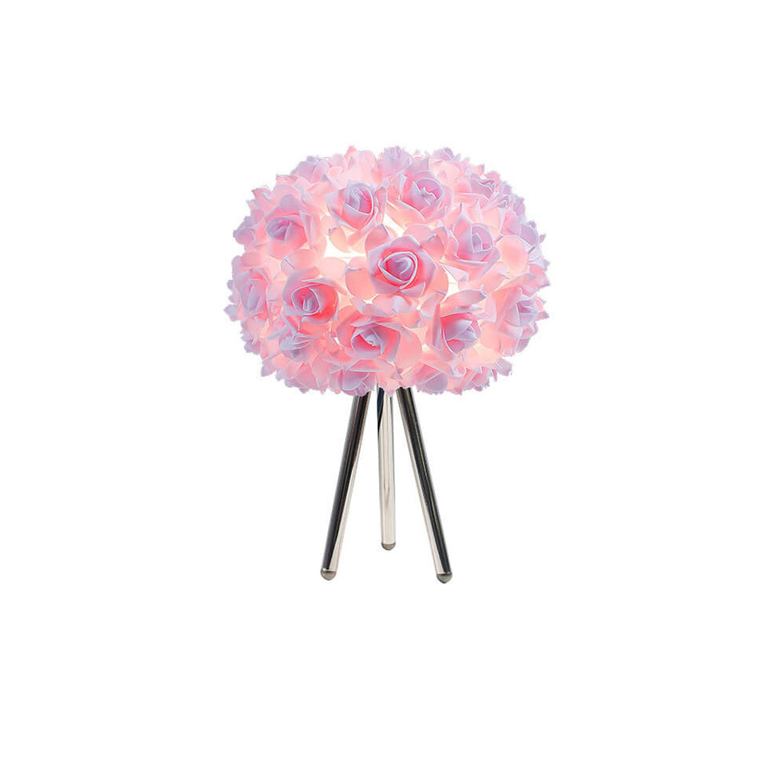 Nordic Creative Rose Metal LED Table Lamp