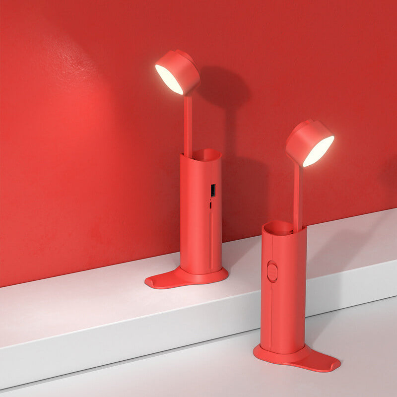 Creative Small Retractable Power Bank Flashlight LED Table Lamp