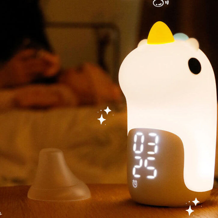 Cartoon Unicorn Timer Alarm Clock LED Night Light