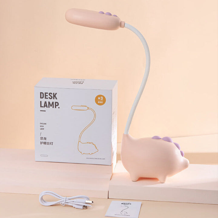 Cartoon Dinosaur Desk Lamp in PP — Kids Study Lighting | Havora