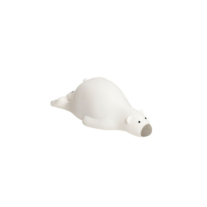 Contemporary Creative Kids Cartoon Lazy Bear Silicone LED Night Light Table Lamp For Bedroom