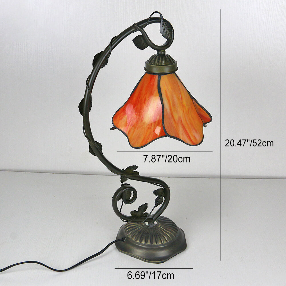Tiffany Resin &amp; Stained Glass Table Lamp for Living Room | Havora Designer Lighting