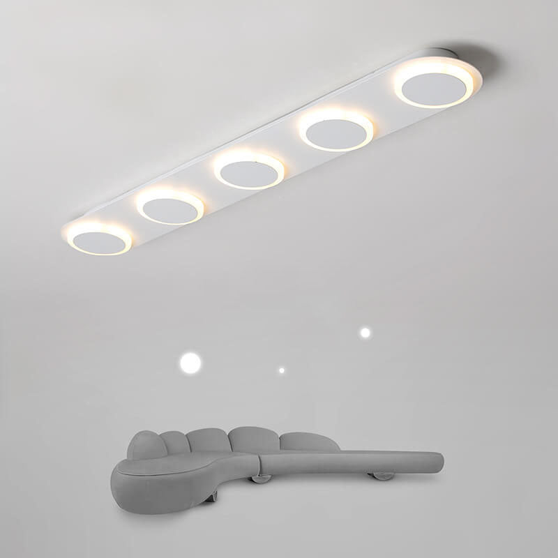 Minimalist Long Bar 3/4/5 Light  LED Flush Mount Ceiling Light