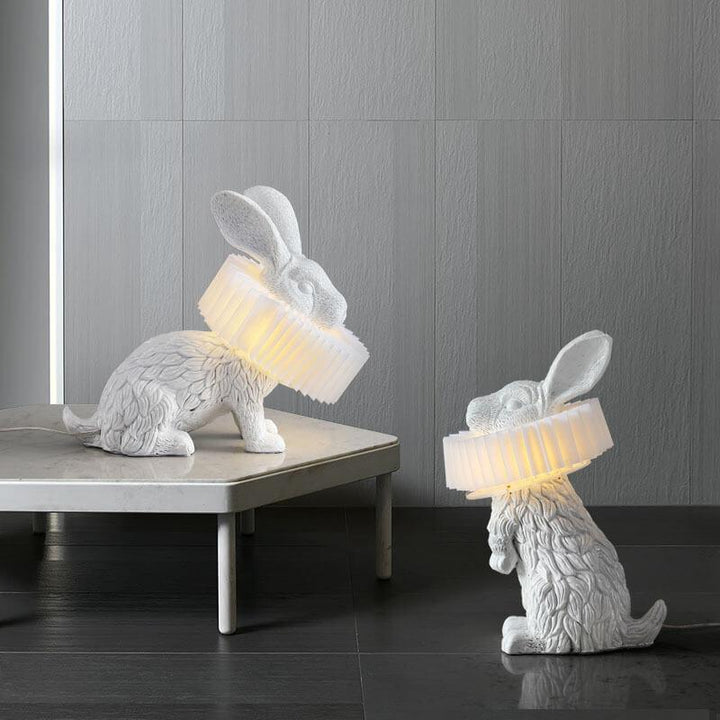 Modern Creative Rabbit Table Lamp in Resin &amp; PC — Kids Bedroom Lighting | Havora