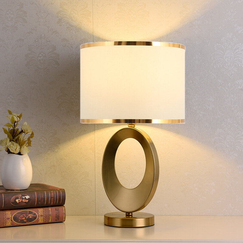 Modern Luxury Iron &amp; Fabric Table Lamp for Living Room | Havora Designer Lighting