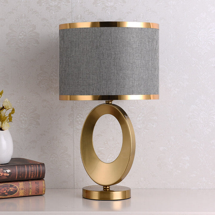Modern Luxury Iron &amp; Fabric Table Lamp for Living Room | Havora Designer Lighting