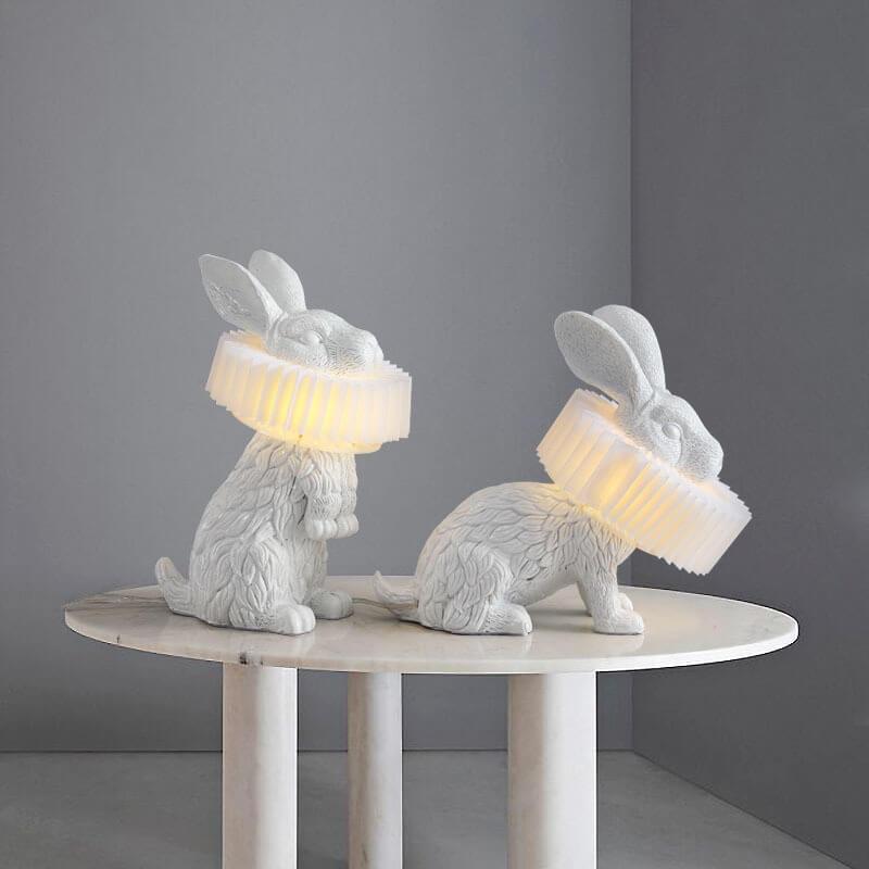 Modern Creative Rabbit Table Lamp in Resin &amp; PC — Kids Bedroom Lighting | Havora