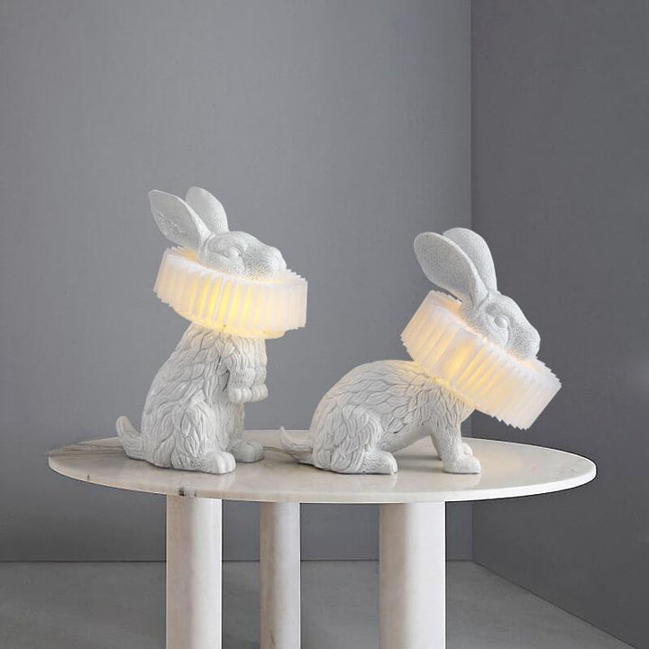 Modern Creative Rabbit Table Lamp in Resin &amp; PC — Kids Bedroom Lighting | Havora