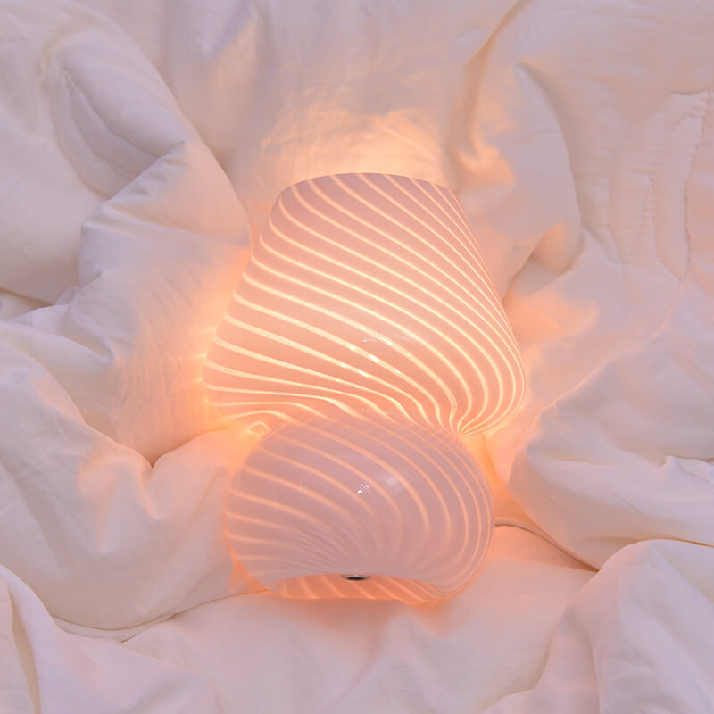 Retro Creative Mushroom Glass Night Light for Bedside | Havora Designer Lighting