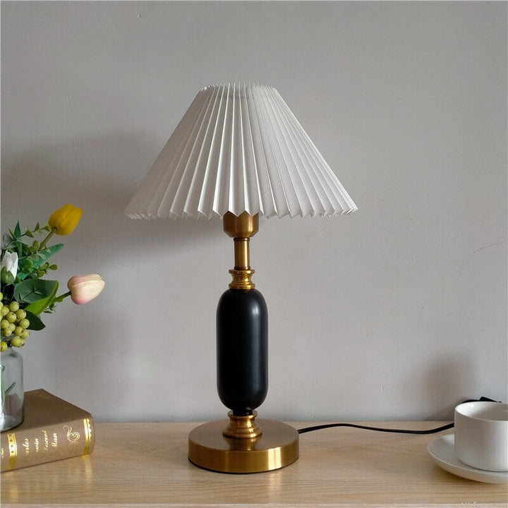 PVC &amp; Metal Table Lamp, Traditional French Design for Bedroom | Havora Lighting