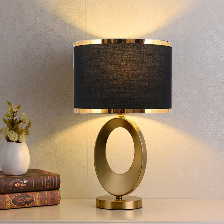 Modern Luxury Iron &amp; Fabric Table Lamp for Living Room | Havora Designer Lighting