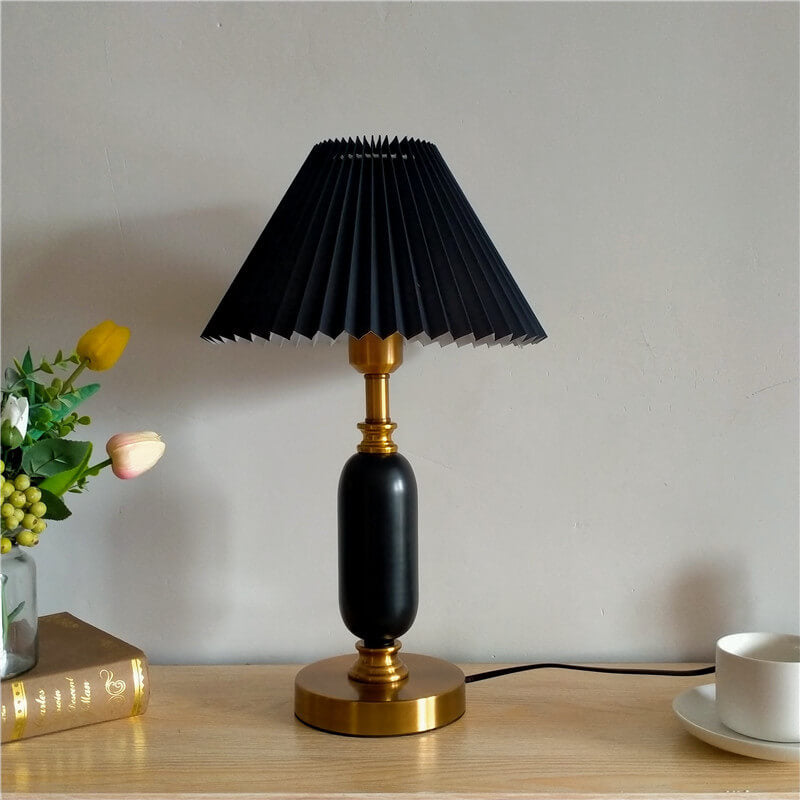 PVC &amp; Metal Table Lamp, Traditional French Design for Bedroom | Havora Lighting