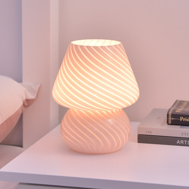 Retro Creative Mushroom Glass Night Light for Bedside | Havora Designer Lighting