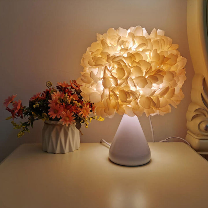 Fabric Simulation Gourd Flower Bouquet Design 1-Light Table Lamp