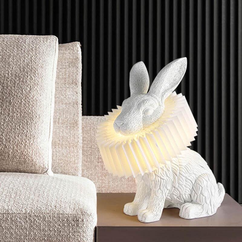 Modern Creative Rabbit Table Lamp in Resin &amp; PC — Kids Bedroom Lighting | Havora