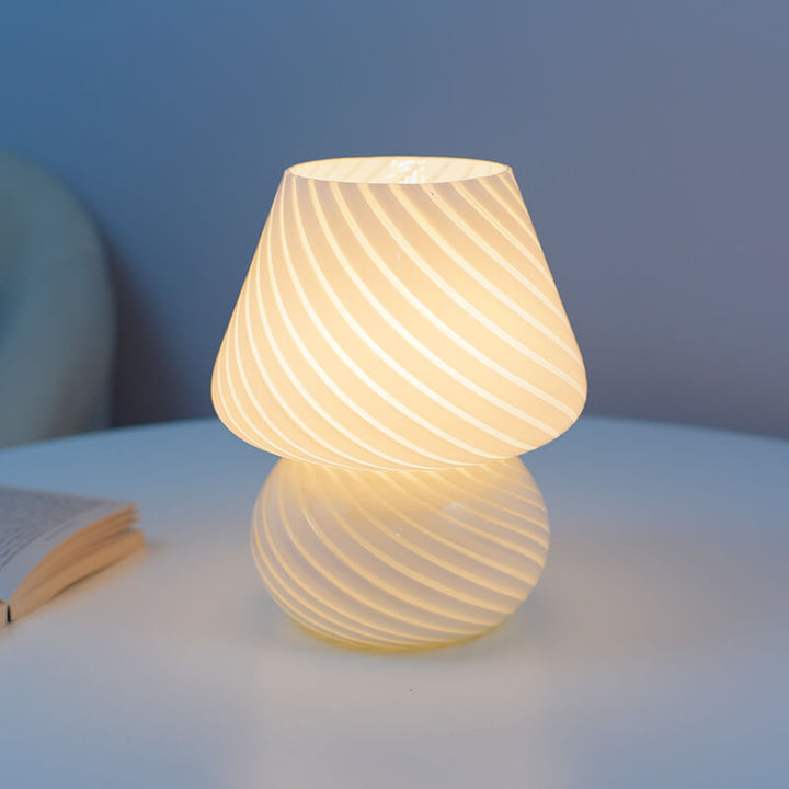 Retro Creative Mushroom Glass Night Light for Bedside | Havora Designer Lighting