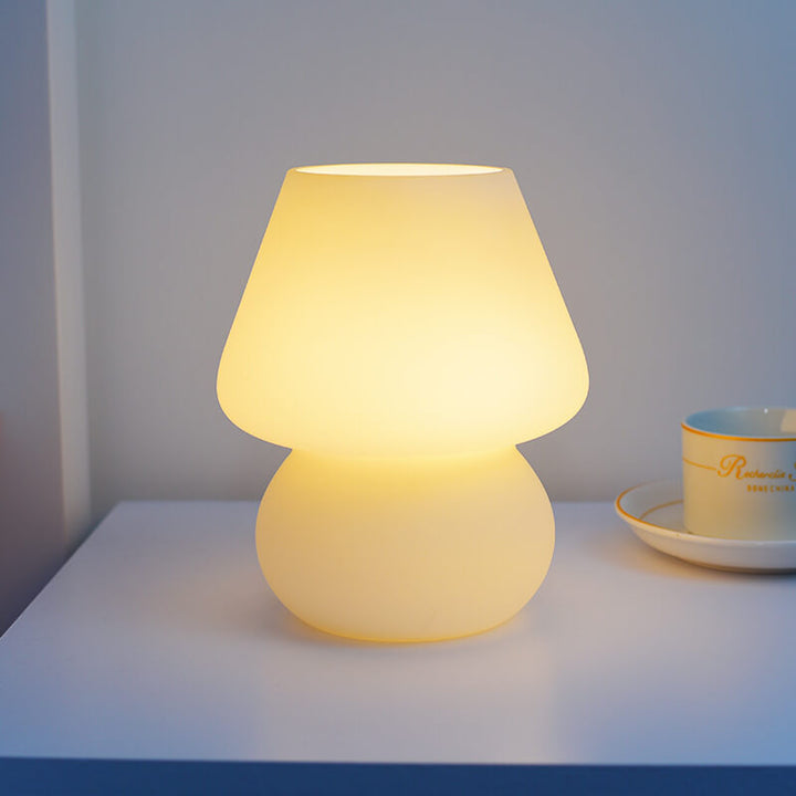 Retro Creative Mushroom Glass Night Light for Bedside | Havora Designer Lighting