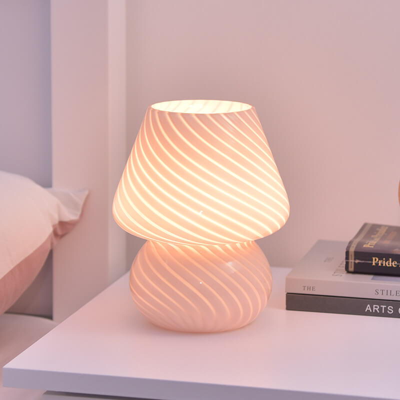 Retro Creative Mushroom Glass Night Light for Bedside | Havora Designer Lighting