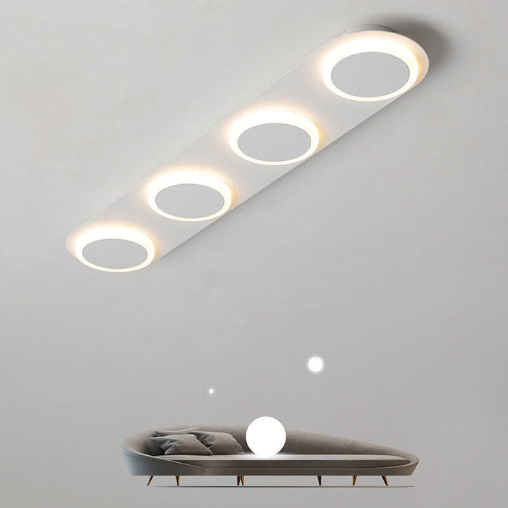 Minimalist Long Bar 3/4/5 Light  LED Flush Mount Ceiling Light