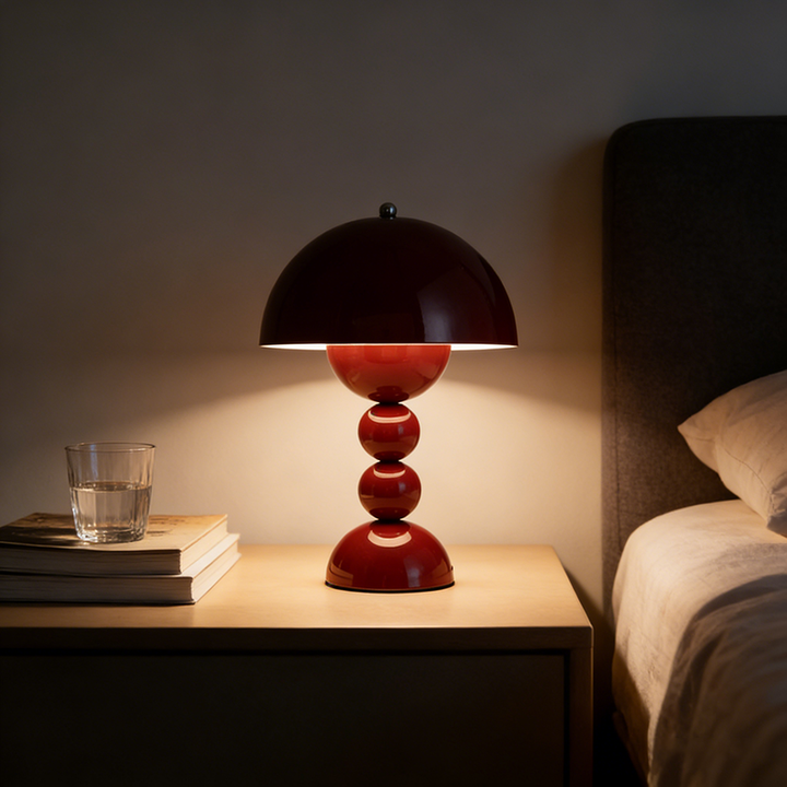 Contemporary Nordic Flower Bud Iron 1-Light Table Lamp For Bedroom