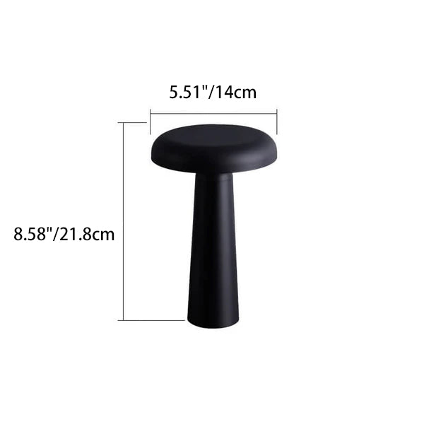 Contemporary Nordic PP Flying Saucer Rotatable USB Rechargeable LED Night Light Table Lamp For Bedroom