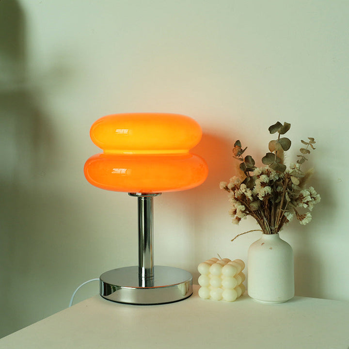 Modern Iron &amp; Glass Table Lamp for Living Room | Havora Designer Lighting