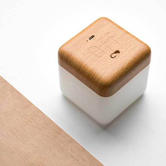 Modern Magic Cube Turn Timer Night Light USB Rechargeable LED Table Lamp