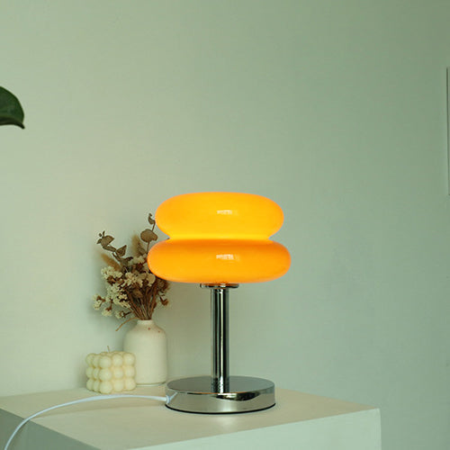 Modern Iron &amp; Glass Table Lamp for Living Room | Havora Designer Lighting