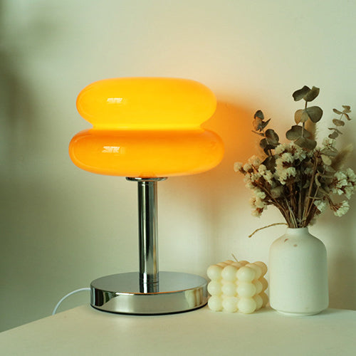Modern Iron &amp; Glass Table Lamp for Living Room | Havora Designer Lighting