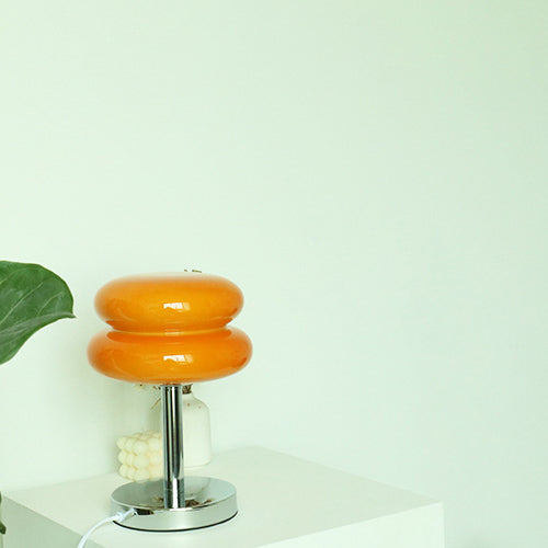 Modern Iron &amp; Glass Table Lamp for Living Room | Havora Designer Lighting