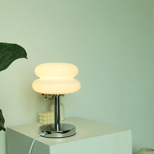 Modern Iron &amp; Glass Table Lamp for Living Room | Havora Designer Lighting