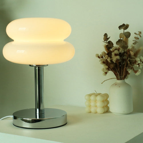 Modern Iron &amp; Glass Table Lamp for Living Room | Havora Designer Lighting