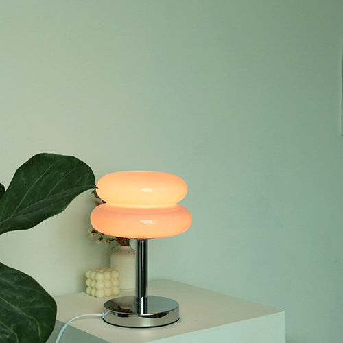Modern Iron &amp; Glass Table Lamp for Living Room | Havora Designer Lighting