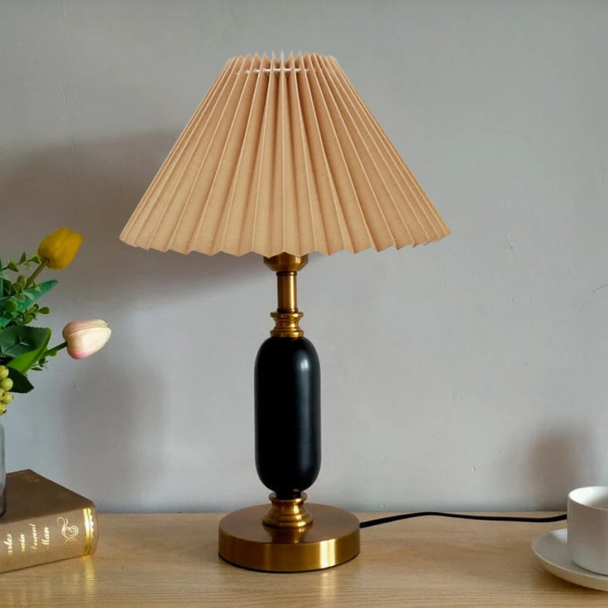 PVC &amp; Metal Table Lamp, Traditional French Design for Bedroom | Havora Lighting