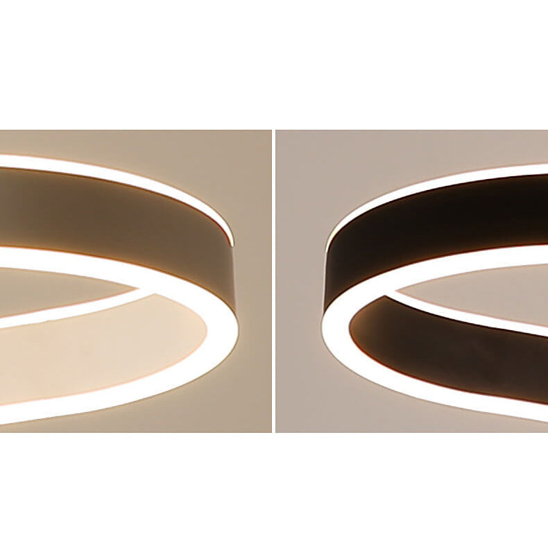 Modern Minimalist Light Luxury Oval Aluminum LED Chandelier