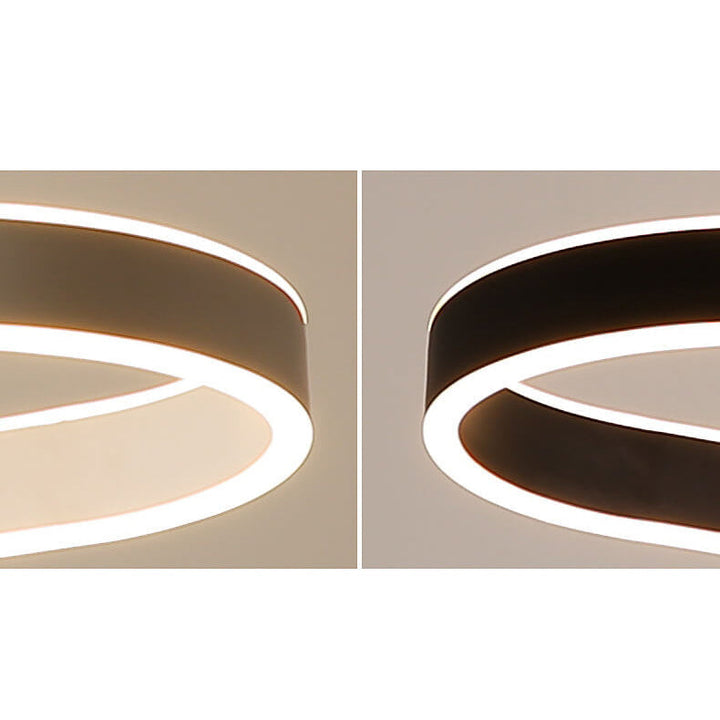 Modern Minimalist Light Luxury Oval Aluminum LED Chandelier