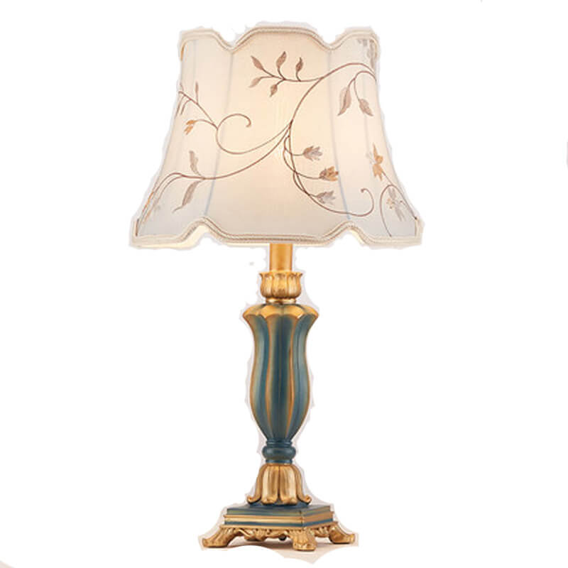 Classical Table Lamp in Resin &amp; Fabric — Living Room Lighting | Havora