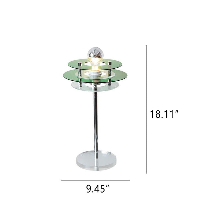 Modern Acrylic Space Saucer Design 1-Light Table Lamp