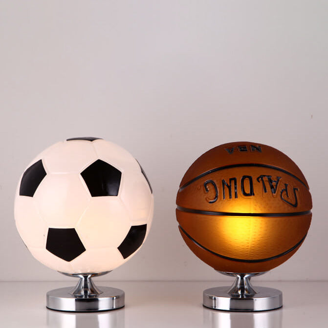 Sports Ball Table Lamp in Hardware &amp; Glass — Kids Bedroom Lighting | Havora