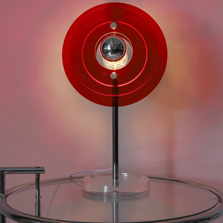 Modern Acrylic Space Saucer Design 1-Light Table Lamp