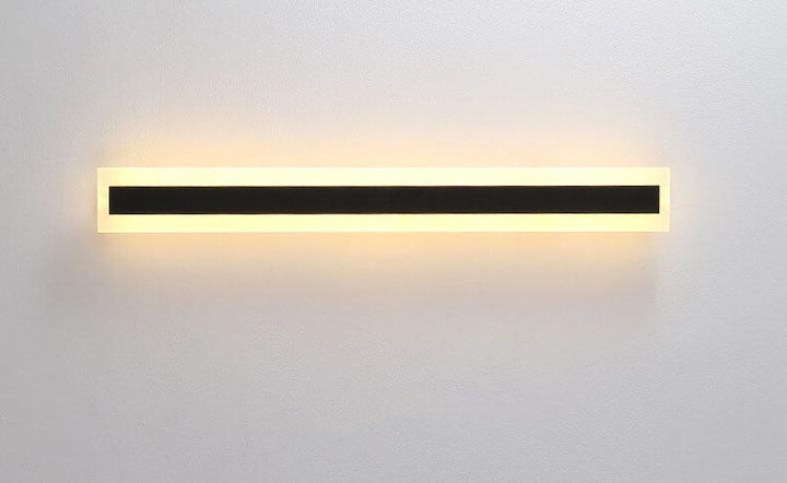 Minimalistic Elongated Bar Shaped 1-Light LED Acrylic Outdoor Waterproof Wall Light