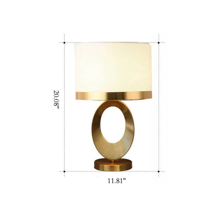Modern Luxury Iron &amp; Fabric Table Lamp for Living Room | Havora Designer Lighting