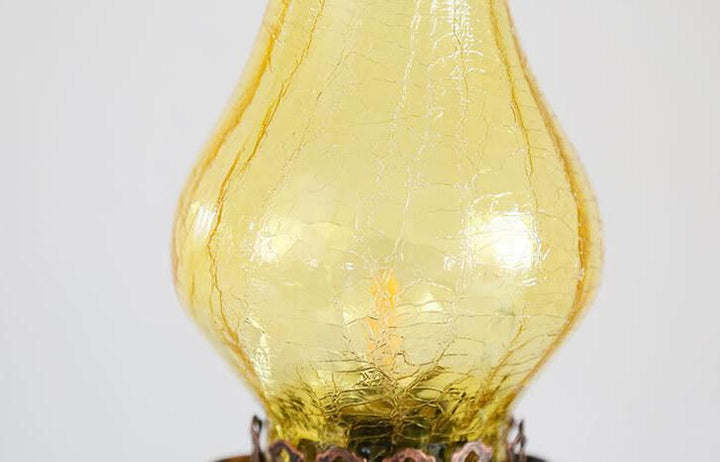 Metal &amp; Glass Table Lamp, Vintage Antique Design for Living Room | Havora Lighting