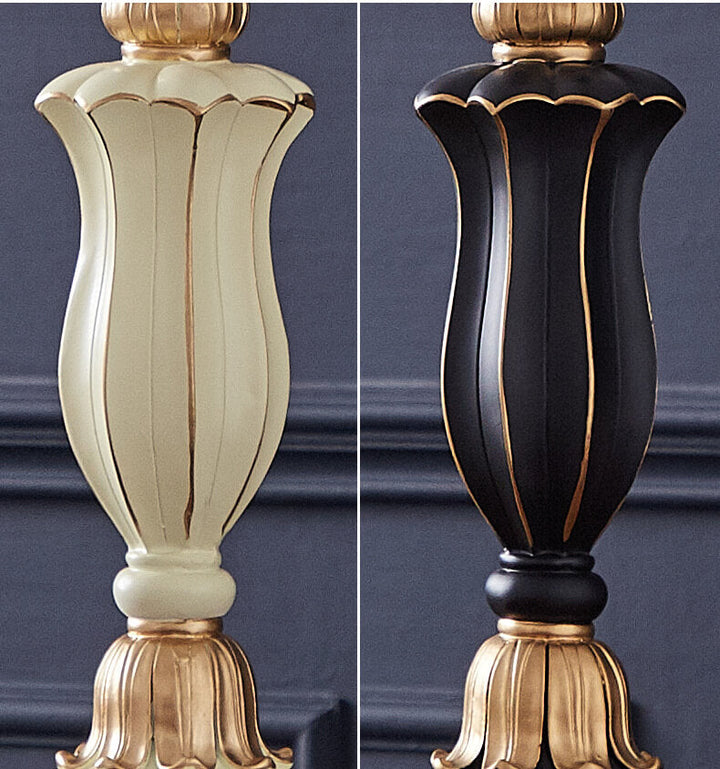 Classical Table Lamp in Resin &amp; Fabric — Living Room Lighting | Havora