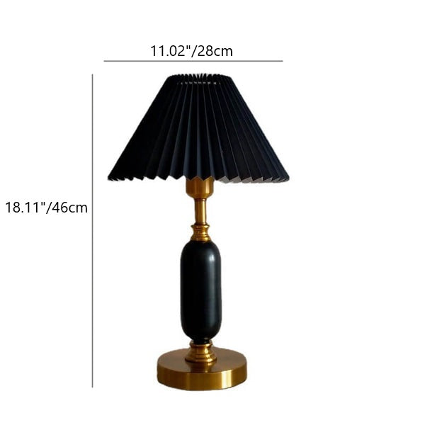 PVC &amp; Metal Table Lamp, Traditional French Design for Bedroom | Havora Lighting