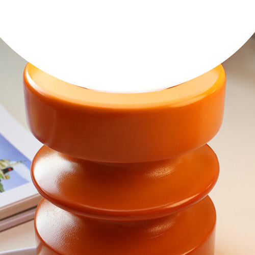 Vintage Wood &amp; Glass Table Lamp for Bedside | Havora Designer Lighting